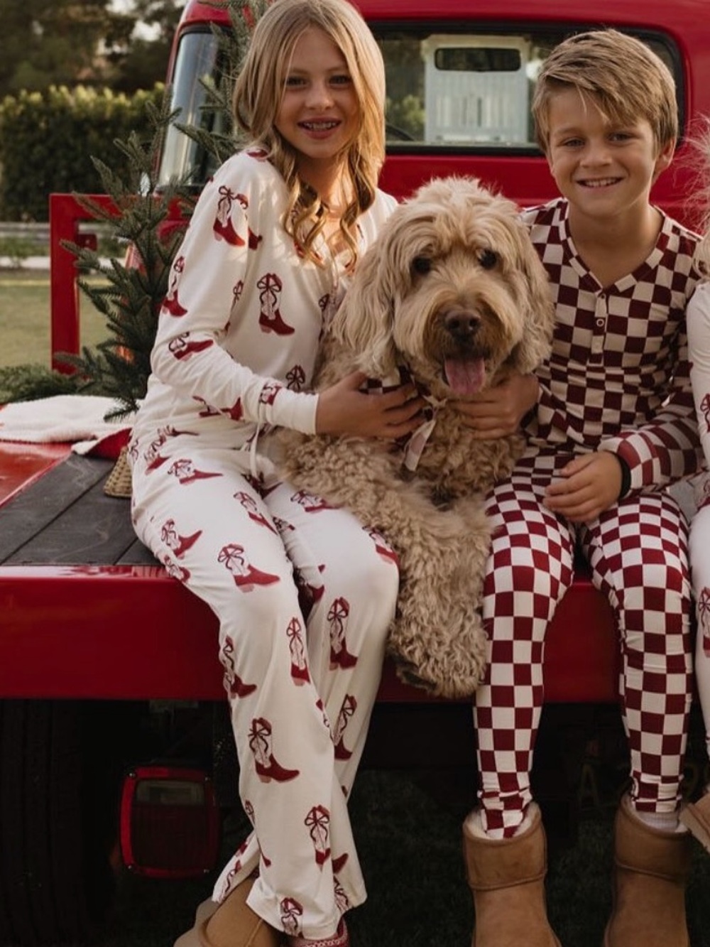 Forever French X Lola Webb Christmas Cowgirl Western Bamboo Pajama Set Sz 14-16